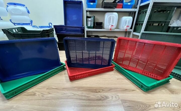 Лотки Пластиковые Ящики 600х400х75 склад г.Казань