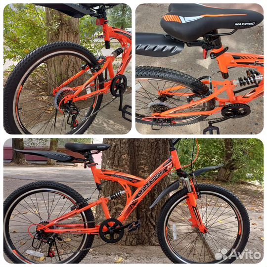 Велосипед Maxxpro Sensor 24д. оранжево-черный