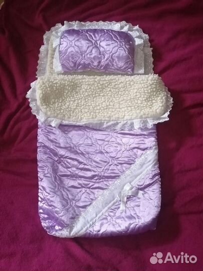 Конверт с подушкой в коляску