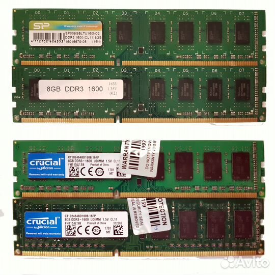Оперативная память DDR4 DDR3 8гб 16 гб комплект