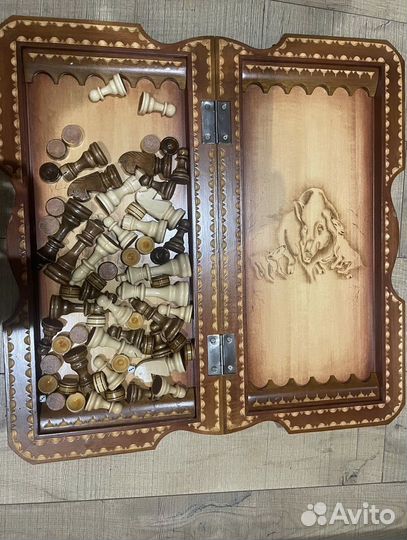 Тюремные шахматы нарды шашки (3в1)