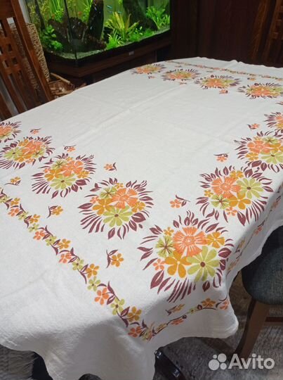 Скатерть лен СССР