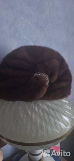 Шапка-чалма норковая