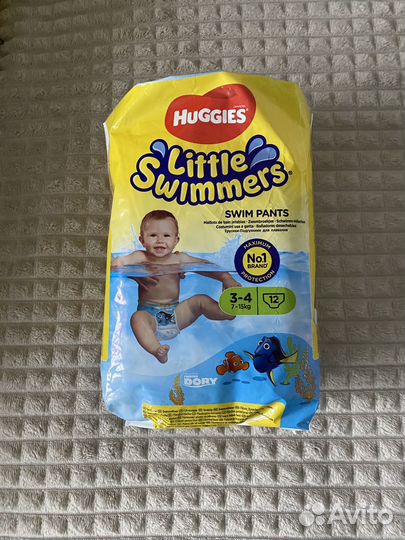 Подгузники трусики huggies 3-4 для плавания