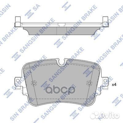 SP4109 колодки дисковые задние Audi Q7 (4M) 1