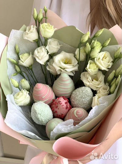 Букет из клубники в шоколаде