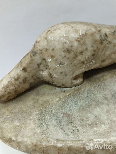 Пепельница песец мрамор СССР