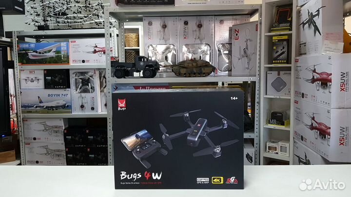 Радиоуправляемый квадрокоптер MJX Bugs 4W 4k FPV