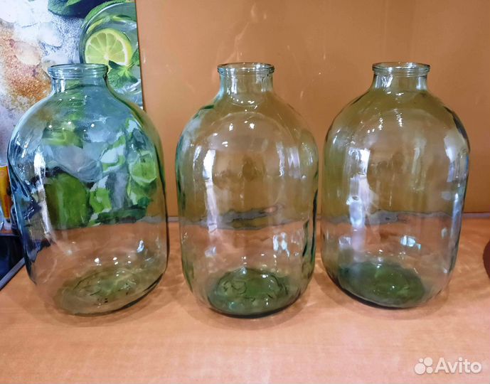 Бутыль стеклянная 10л