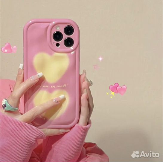 Розовый чехол для iPhone 11