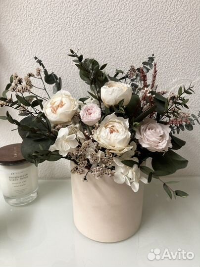 Композиция из стабилизированных цветов