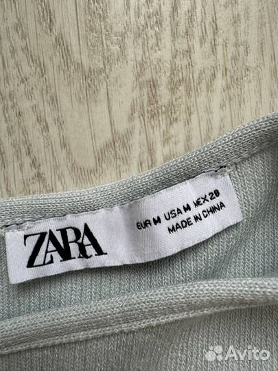 Платье zara трикотажное