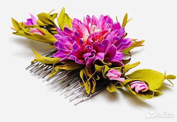 Ободки, брошки, заколки ручной работы