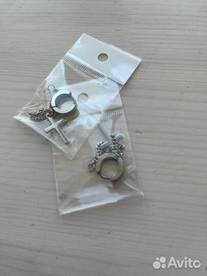 Серьги кресты держатель для наушников Air Pods