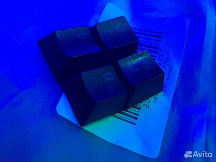 Черные кейкапы qwer на механическую клавиатуру