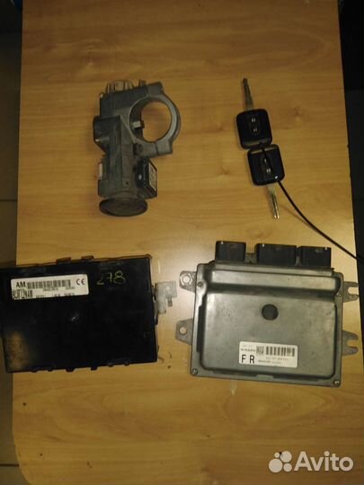 Nissan tiida Тиида с11 эбу + всм + замок с ключами