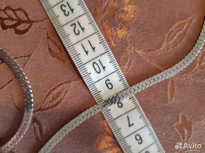 Цепь с посеребрением 75 см