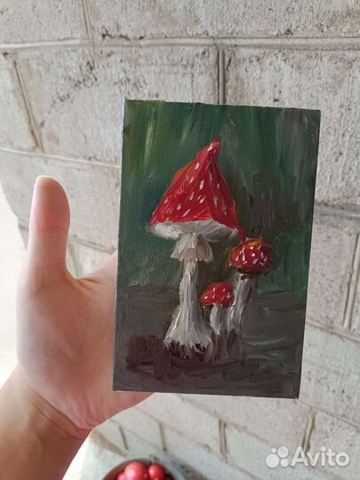 Бронь Картина маслом на холсте сказочная