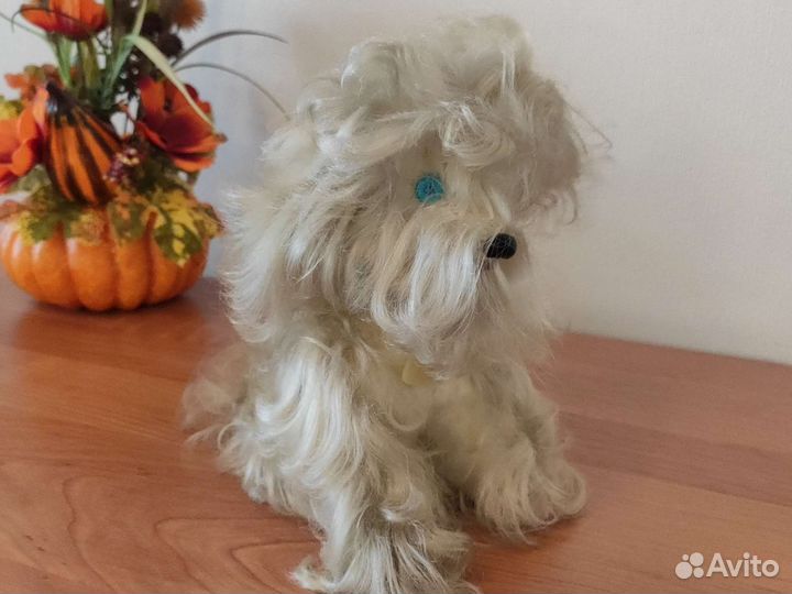 Винтажная меховая собака