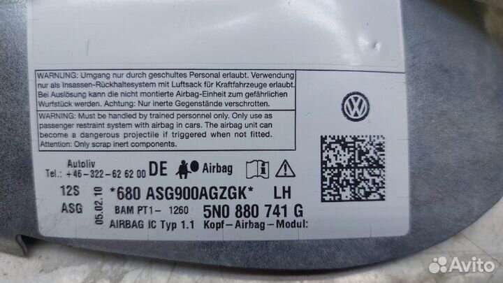 Подушка безопасности левая Volkswagen Tiguan 2.0