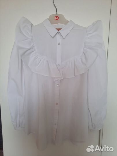 Рубашка Блузка белоснежная для школы