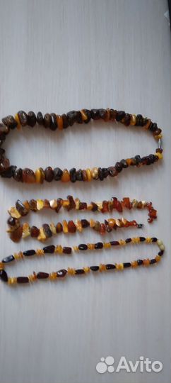 Старые бусы из янтаря