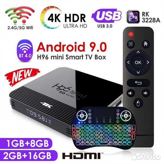 TV приставка для телевизора с Бесплатными Каналами