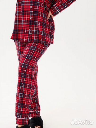 Новогодняя пижама со штанами Домашний костюм