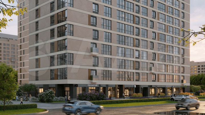 2-к. квартира, 64 м², 3/15 эт.