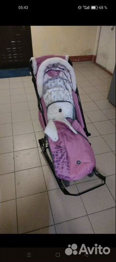 Коляска санки