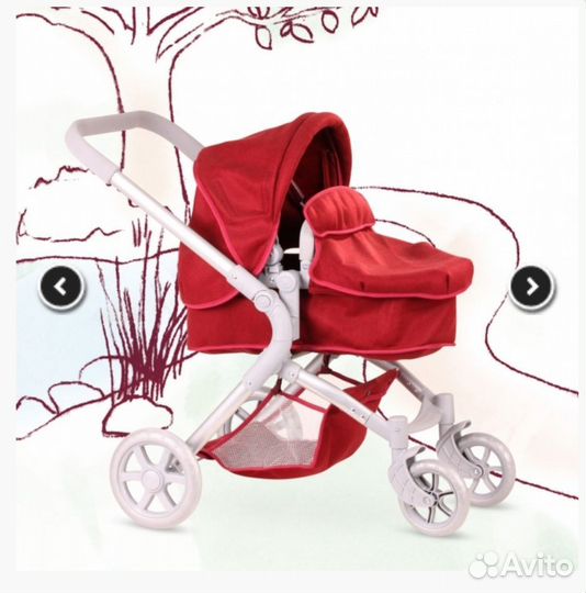 Готц gotz коляска 2в1 для куклы
