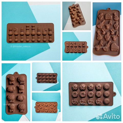 Силиконовые формы для выпечки,шоколада,конфет,мусс