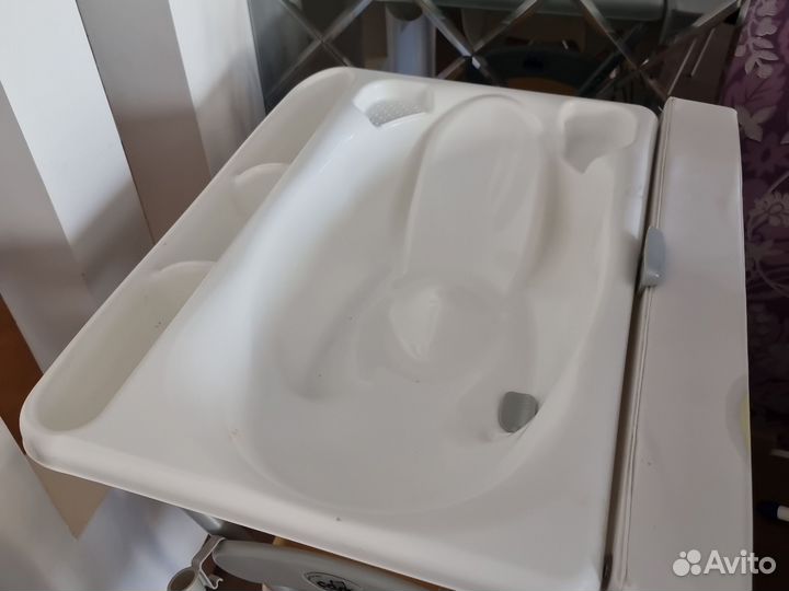 Детская ванночка + пеленальный столик