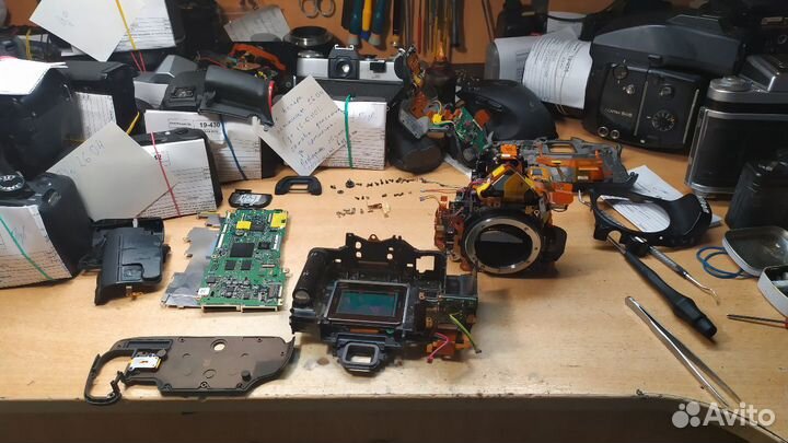 Ремонт цифровой фототехники, объективов, чистка