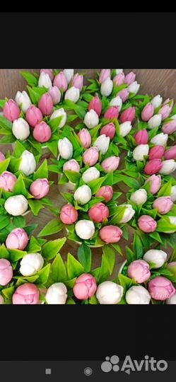 Тюльпаны из мыла ручной работы,8 марта