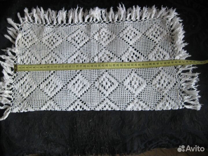 Салфетка с бахромой,ажурная Х.Б