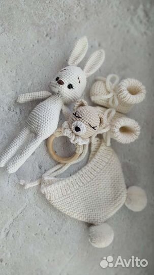 Вязаная игрушка ручной работы, игрушка-сплюшка