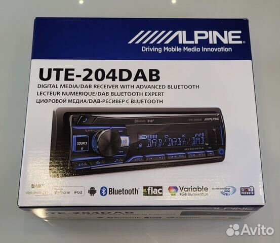 Alpine UTE-204DAB магнитола купить в Москве | Авито