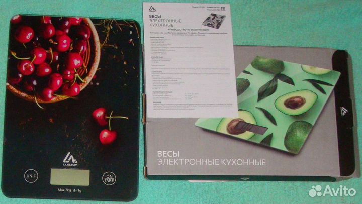 Новые кухонные весы с вишенками