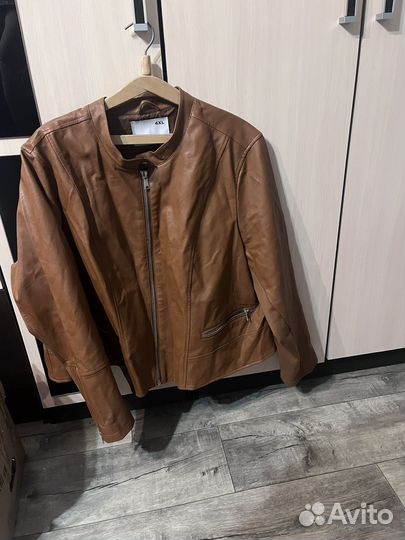 Куртка кожаная женская большой размер