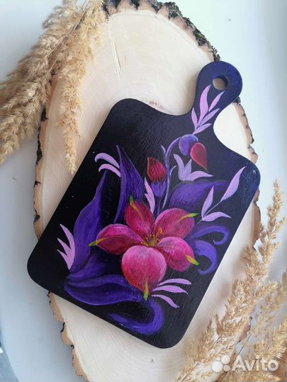 Брошь и магниты на заказ. Роспись по дереву