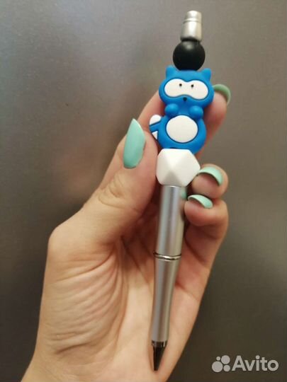 Ручка шариковая с бусинками