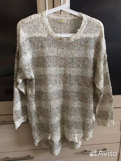 Джемпер женский легкий новый оверсайз Италия