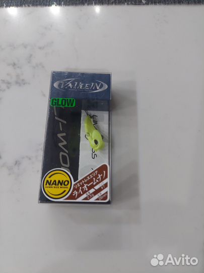 Воблер Виб ValkeIN Li-Worm Nano, 2.3 гр, M158 Glow