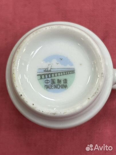 Старинный кофейный набор. 6 шт. фарфор китай