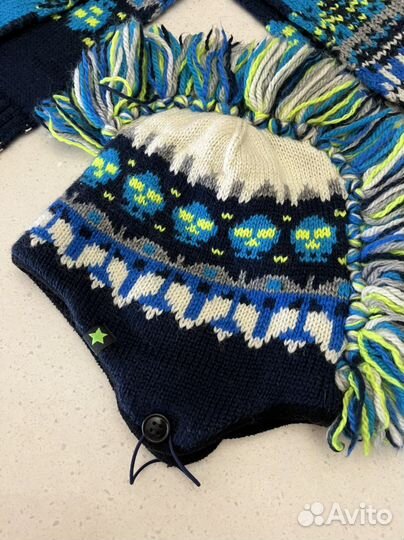 Зима шапка и шарф Molo ирокез р. 3-5