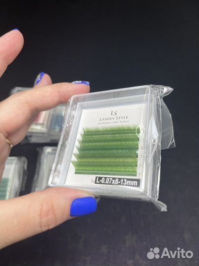 Цветные ресницы для наращивания 6 линий ликвидация