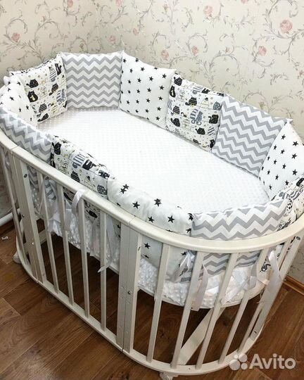 Новые бортики в кроватку