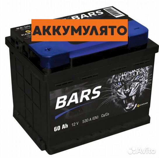 Аккумулятор Bars 60 а/ч