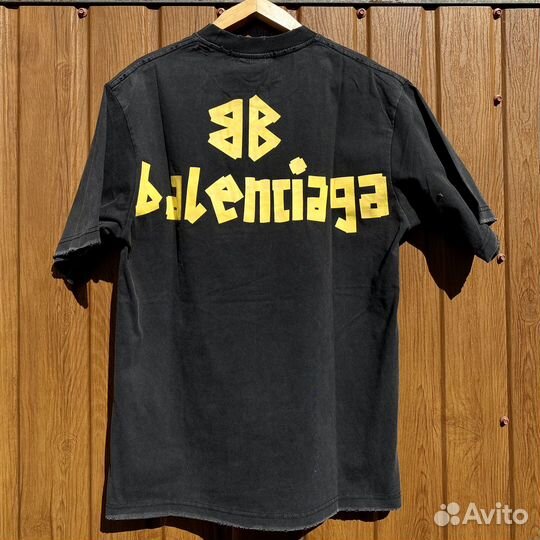 Футболка balenciaga черная